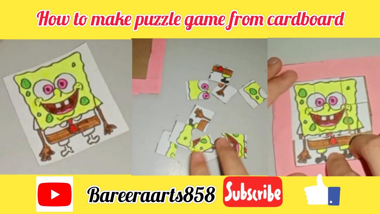 how to make puzzle Game from cardboardpapercraftcardboard craft