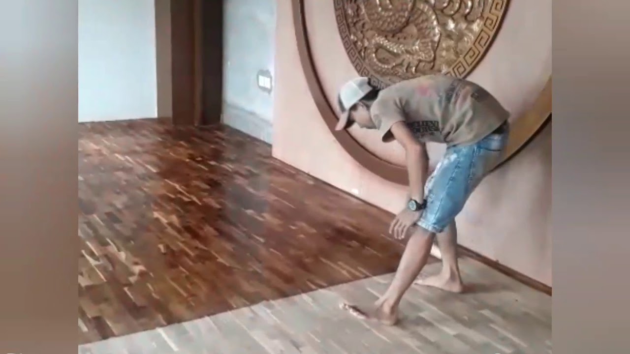 Proses pemasangan lantai  kayu dan finishing kayu YouTube