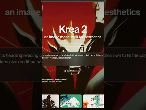 The new open-source image model that doesn't look like AI (Krea 2)