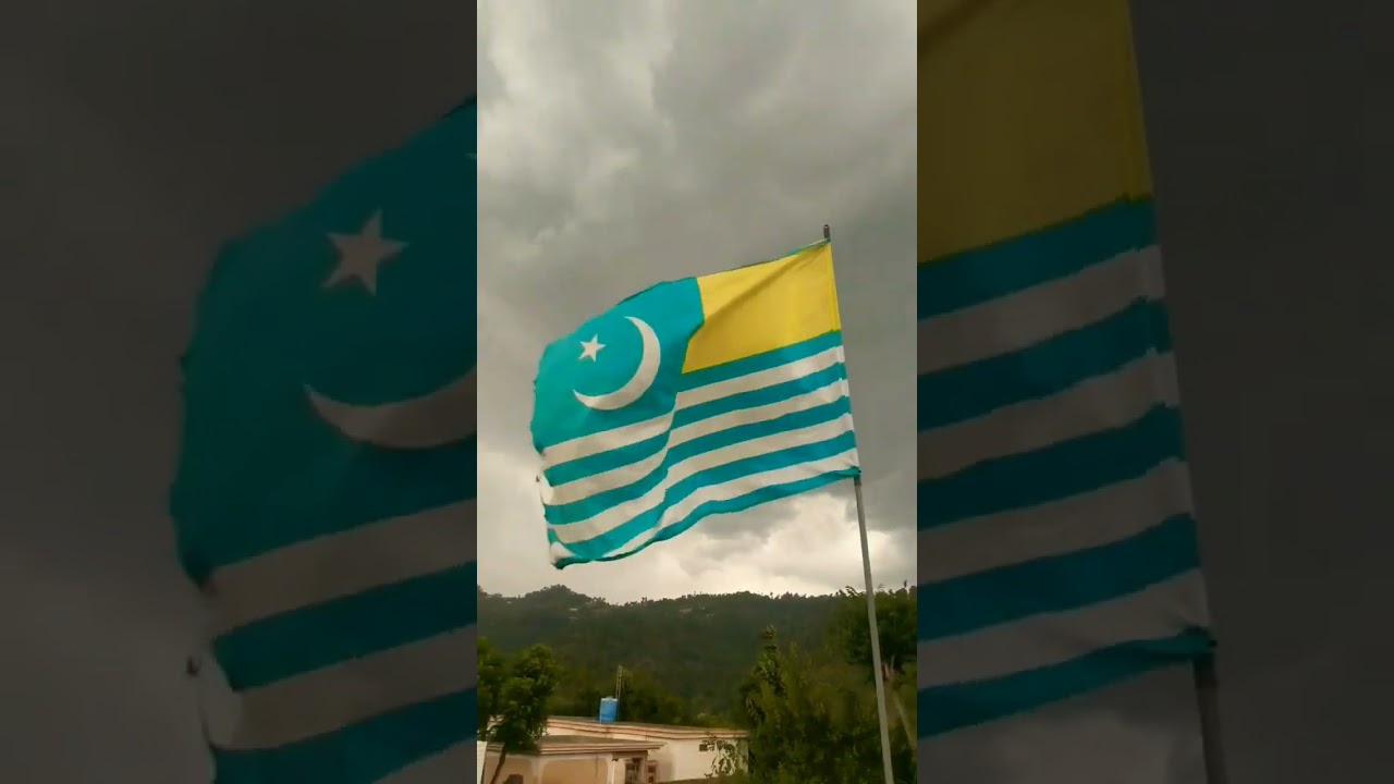 Azad kashmir flag beautiful View 