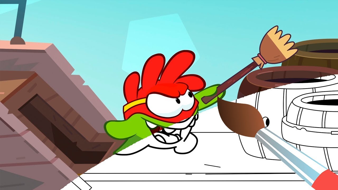 АМ НЯМ - Дождь из мороженного - Мультик Раскраска с Ам Нямом - YouTube