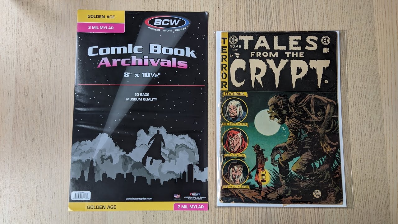 50 BCW Golden Comic Mylar Archivals - 2 Mil