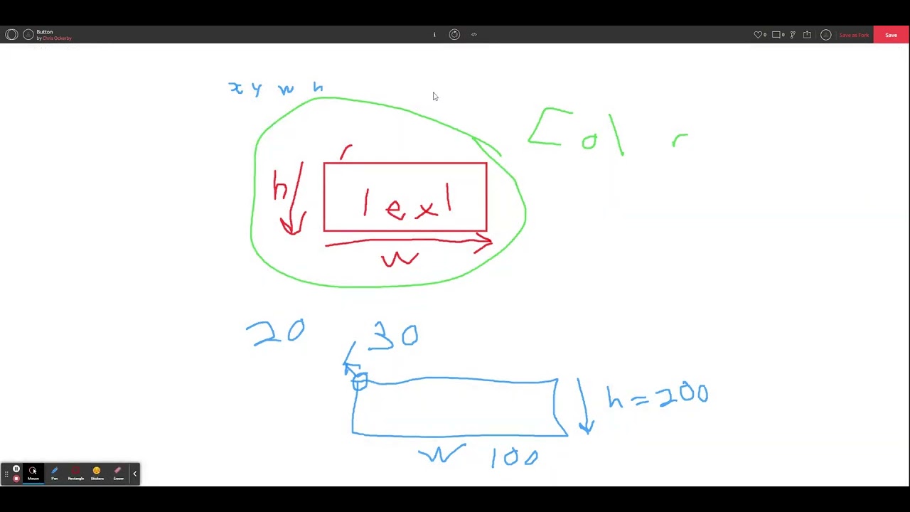 Open Processing - P5js - Button Class - Part 1