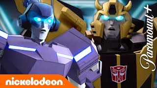 Bumblebee & Twitch Rescue Hashtag! | Transformers: EarthSpark | Nickelodeon Cartoon Universe