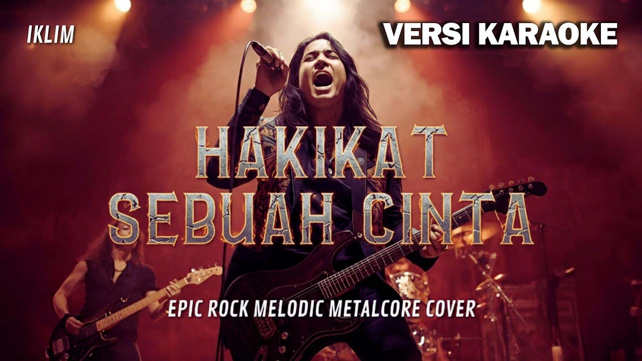 🎵🎤 Hakikat Sebuah Cinta – Iklim | Karaoke Epic Rock Metalcore Cover