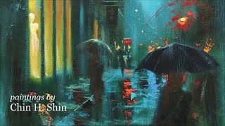 Gil Parris - A Rainy Night in Georgia [paintings by Chin H. Shin]