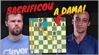 Supi Sacrifica a Dama contra Magnus Carlsen - A Imortal Brasileira - Luis  Supi Vs Magnus Carlsen 