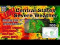 🔴 Live! Central States Severe Weather - A Tornado or Two Possible - Marginal Risk of Severe Weather