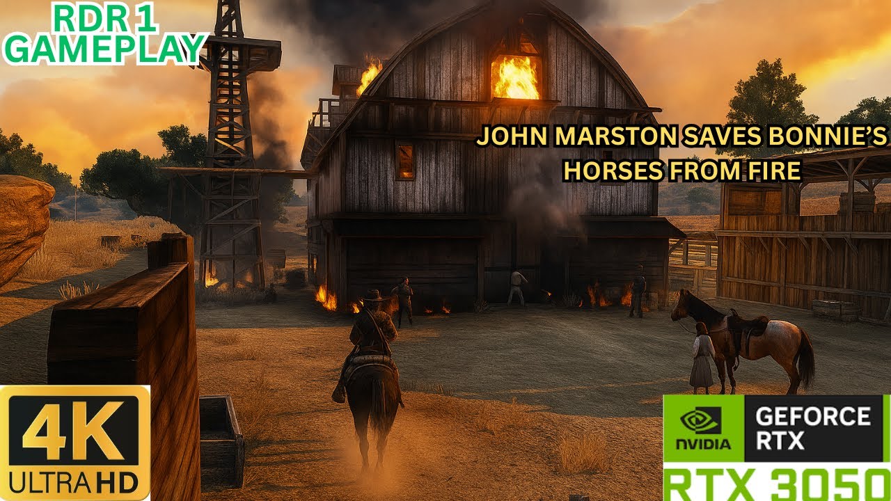 Red Dead Redemption 1 GAMEPLAY MISSION /The Night Bonnie’s Farm Burned