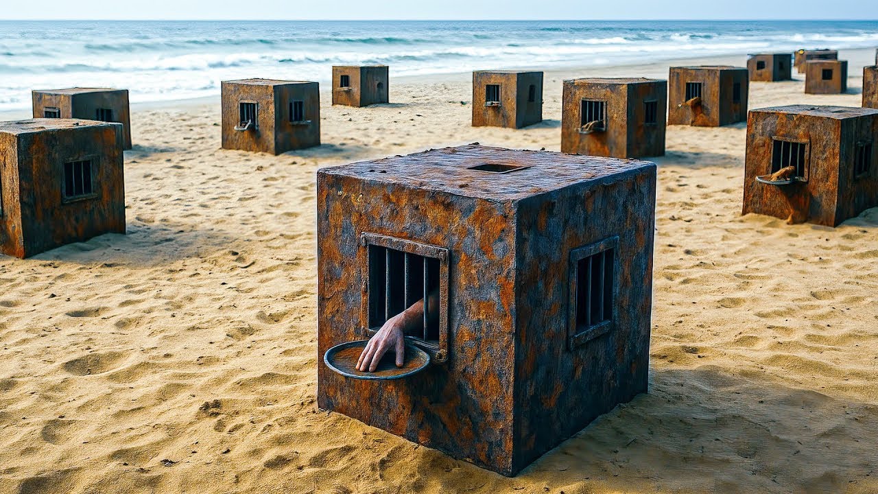 Em 2053, prisioneiros são trancados em caixas de ferro e as vítimas decidem se comem ou passam fome