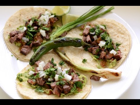 Carne Asada Tacos Recipe / English Subtitles