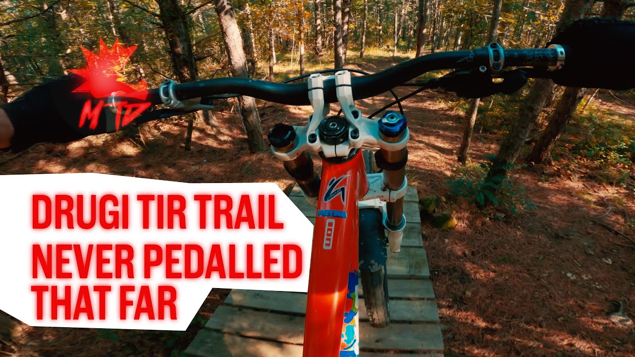 MTB Tinjan/Trieste Drugi Tir, downhill mountain bike trail, Tinjan, Slovenija near Trieste, Italy