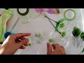 How to make stocking flowers  hellebores for my pink teapot centrepiece