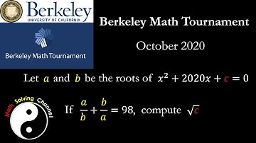 Berkeley Math Tournament (BMT) 2020 Problem 2