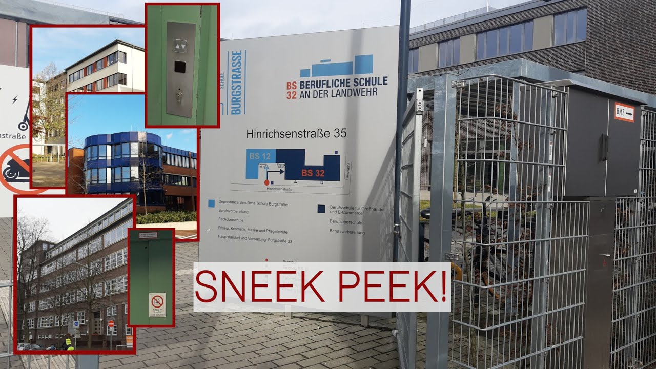 Sneek peek! All elevators at vocational schools in Hamburg, Germany