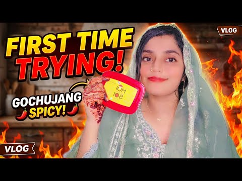 Trying Gochujang🌶review vlog💜🫠#korea #koreanfood