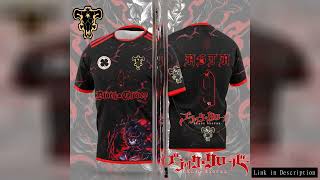 2025 New Anime Black Clover Asta Adult And Childrens Football T-Shirt, Special Design, Oversized T