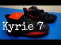 NIKE KYRIE 7 - BRED - BLACK UNIVERSITY RED - UNBOXING