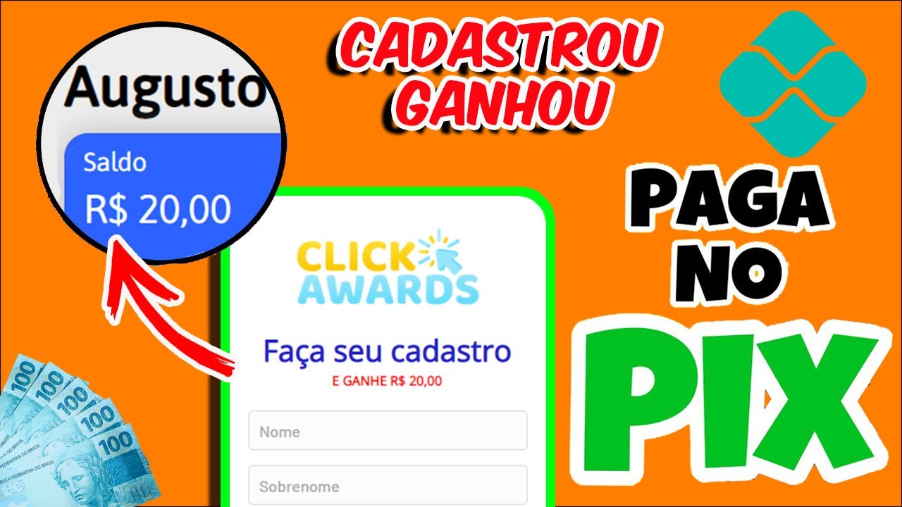 SITE PAGA $20 NO CADASTRO VIA PIX (não é banco) – Como Ganhar Dinheiro Na Internet 2022