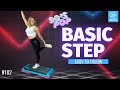 Fun BASIC Step aerobics workout! Easy to follow, not boring, 128 BPM