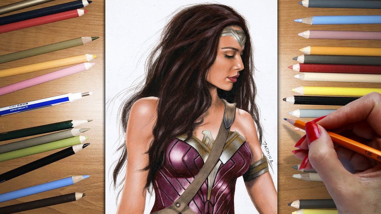 Speed Drawing: Wonder Woman - Gal Gadot