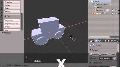 Blender : Global and Local axis