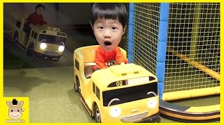 Indoor Fun Playground For Kids And Family Tayo Bus  Rainbow Colors Play  Mariandkids Toys