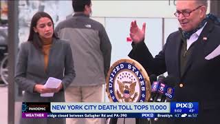 NYC COVID-19 deaths top 11,000