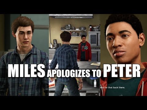 Miles Apologizes To Peter For What He Said At The Funeral - Marvel’s Spider-Man