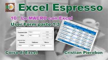 10 - Le macro con Excel - User Form parte 1 di 3 - Excel Espresso