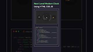 Modern Clock Animation #backend  #coding #html #css #webdesign #programming   #frontend #python