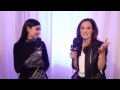 Sofia Carson backstage at the AMAs