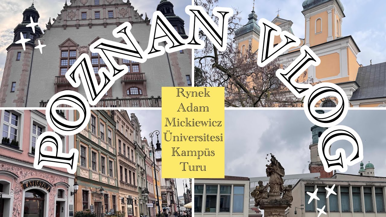 POZNAN VLOG🇵🇱Rynek, Adam Mickiewicz Üniversitesi Kampüs turu🙂‍↔️🤌🏻