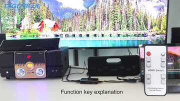HDMI 2.0 Switcher | 4K HDR 4x1 Adapter Switcher | With Audio Extractor | Fiber Cable | ARC Splitter