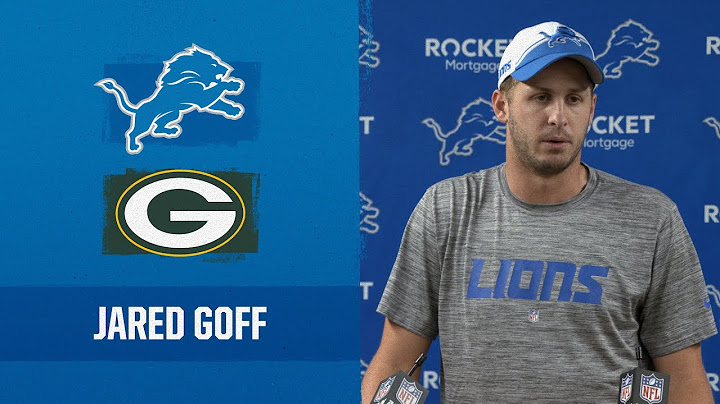 Jared Goff postgame media availability | 2023 Week 4: Lions vs. Packers