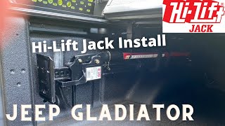 How to install a Hi Lift Jack in 2021 Jeep Gladiator using the Trail Rail System!