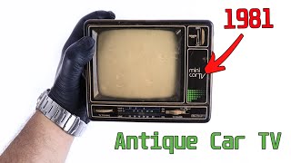 Restoration Antique Mini TV 5 inches produced in 1985  Antique television restore Mini TV - ASMR