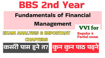 bbs 2nd year Finance//Exam analysis and important chapters//कति पढे पास हुने? कुन कुन chapter पढ्ने?