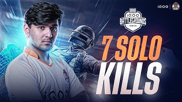 Solo 7 Kills in iQOO BATTLEGROUND SERIES | iQOO8Bit | RAIDEN 🚀