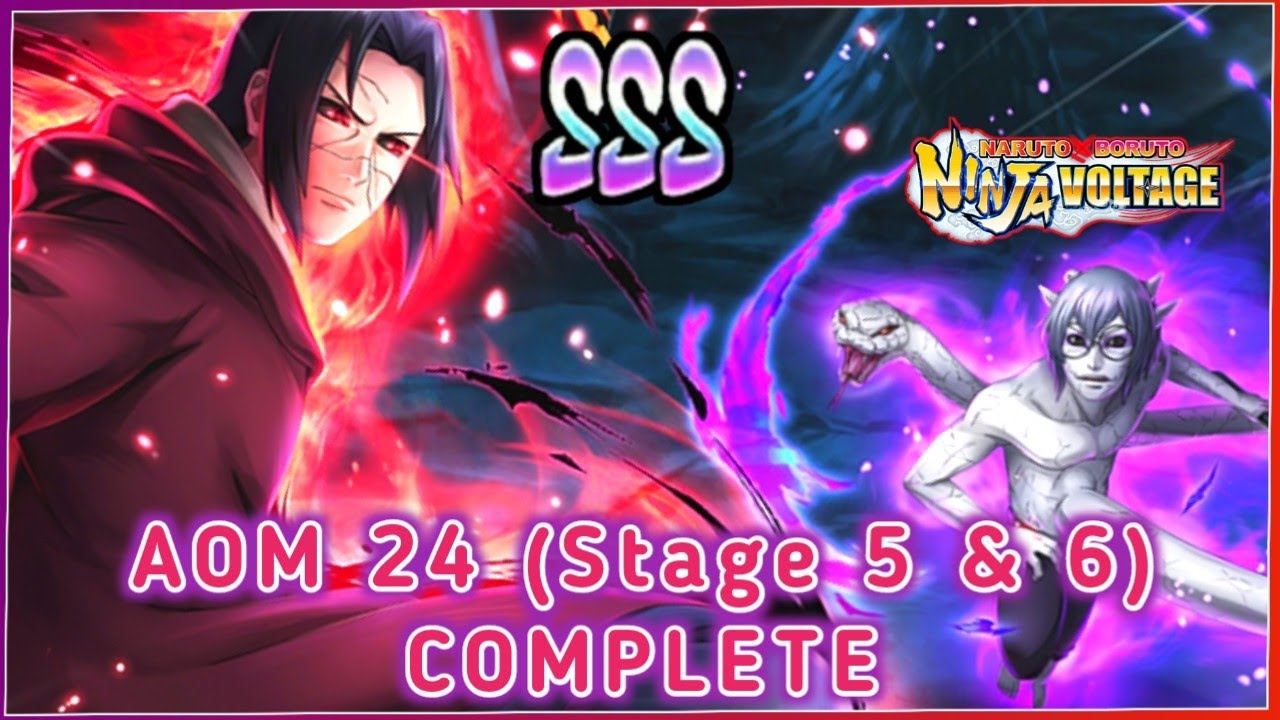 [AOM 24] Fortress & Giant Boss (Stage 5 & 6) COMPLETE | Naruto X Boruto Ninja Voltage