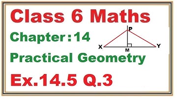 Ex.14.5 (Q.3) Chapter:14 Practical Geometry | Ncert Maths Class 6 | Cbse