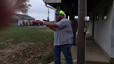 Me shooting my ruger 9mm