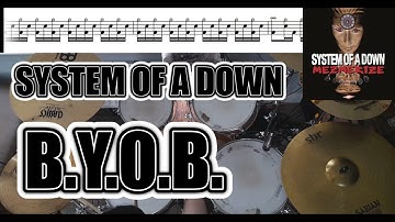 System Of A Down - B.Y.O.B - Drum Cover With SHEET MUSIC