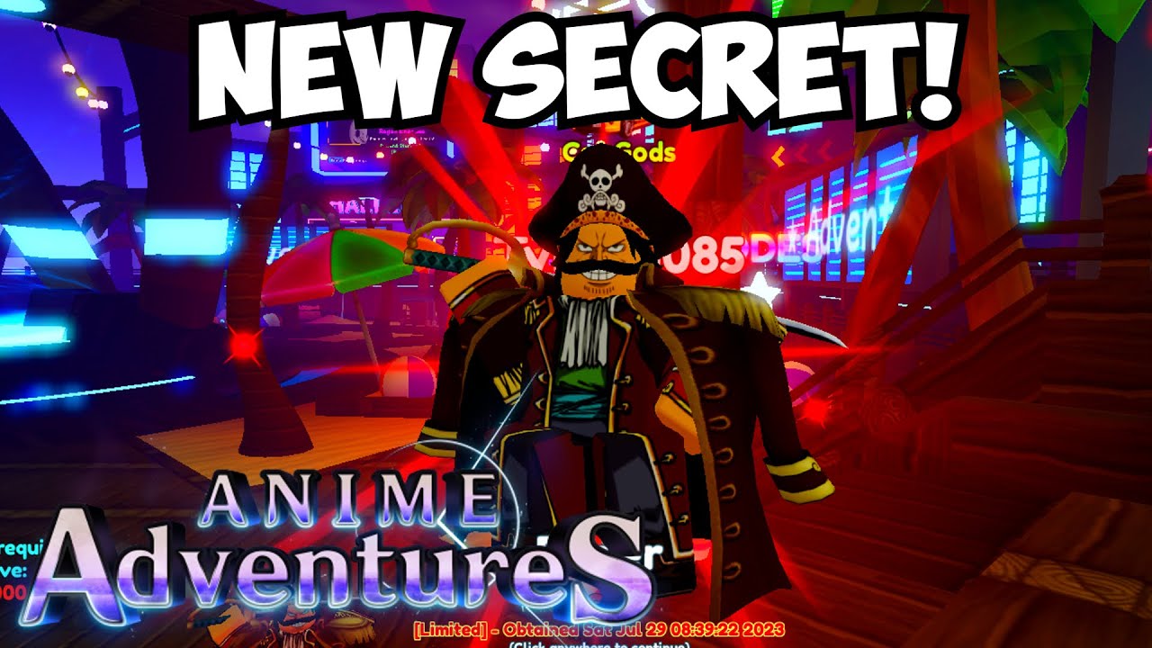 opening Secret Roger in Anime Adventures 