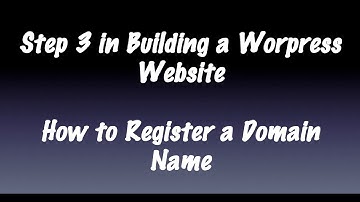 How to Register a Domain Name on a Wordpress Host