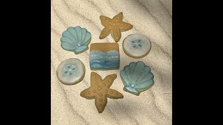 Decorating Beach Themed Cookies Starfish Shell Sand Dollar Beach