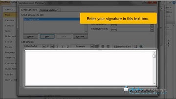 How to setup your email signature in Outlook 2010