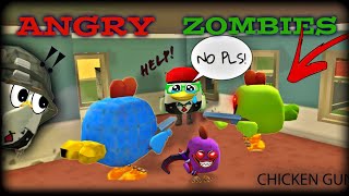 THE ANGRY ZOMBIES 💀 || CHICKEN GUN🐔