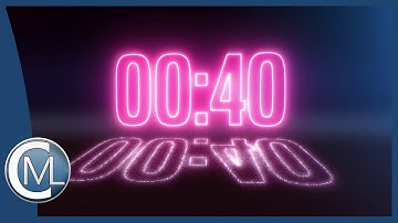 40 seconds countdown (NEON Glow Edition) & voice over ⏰