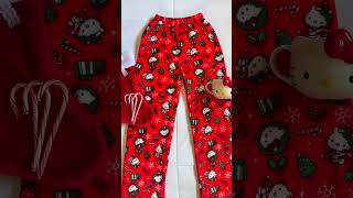 Hello Kitty Flannel Pajama Pants For Christmas & Halloween | Cozy Kawaii Loungewear for Anime Lovers